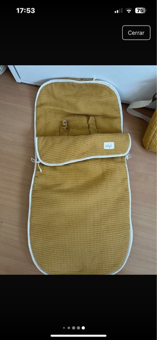 Bolso, saco cubresillas y arrullo bebé