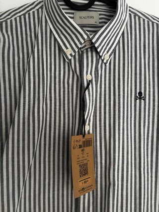 Camisa Oxford Algodón y Lino Scalpers Talla M