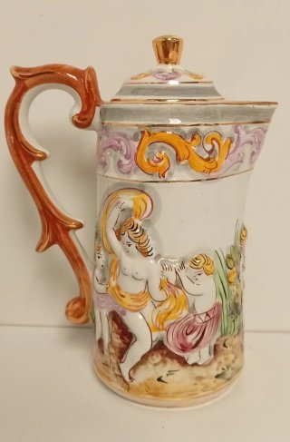 JUEGO DE TE PORCELANA ELPA ALCOBAÇA CHERUBS