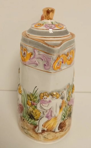JUEGO DE TE PORCELANA ELPA ALCOBAÇA CHERUBS