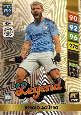 Cromo Sergio Agüero Legend FIFA 365