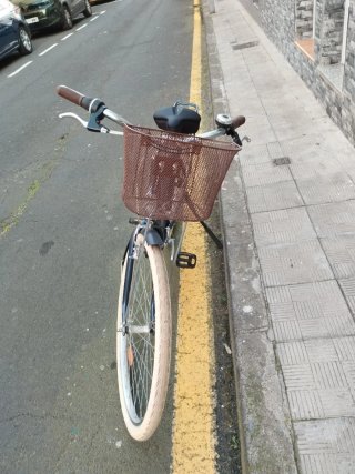 Bicicleta de paseo azul