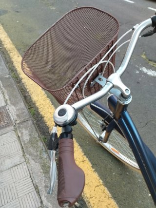 Bicicleta de paseo azul