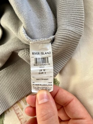 River Island Jersey Gris Talla M
