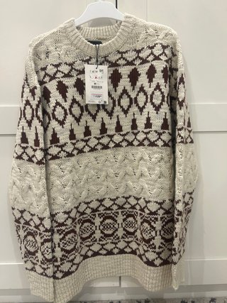 Jersey Zara Talla S Estampado Étnico