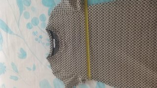 Vestido Zara estampado geométrico