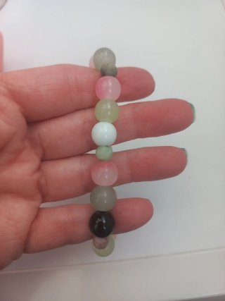 Pulsera multicolor de cuentas, artesanal