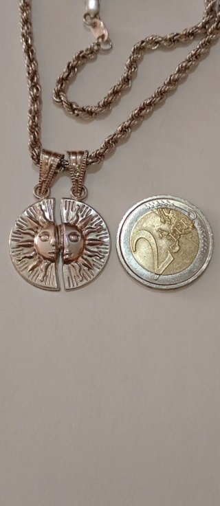 Collar Plata 925/950 Sol Dividido
