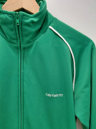 Sudadera Carhartt verde con cremallera