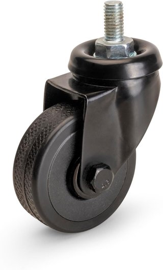 Emuca kit ruedas muebles freno negro