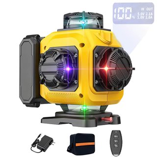 Nivel laser verde 4D 16 lineas 360