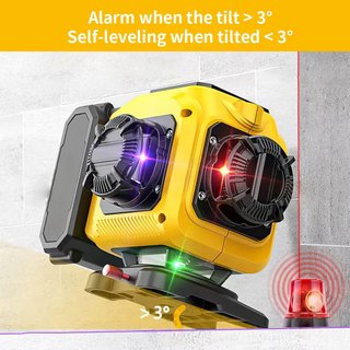 Nivel laser verde 4D 16 lineas 360