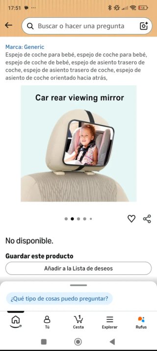 Espejo para coche de bebé Prolyr