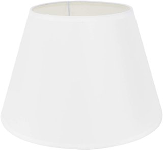 Schermo per lampada in tessuto bianco dorato elegante