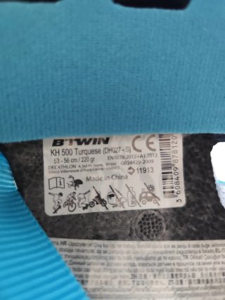 Casco bici infantil azul