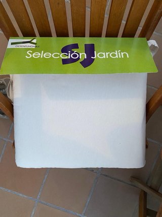 Set 2 Sillas Jardín Madera Marrón