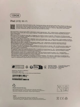 iPad 10ª Gen Azul/Plata A16