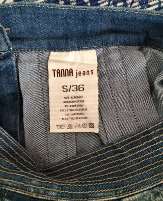 Falda vaquera plisada talla 36