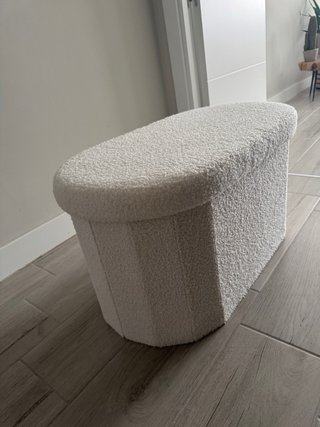 Arcon asiento blanco peluche