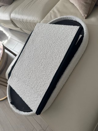 Arcon asiento blanco peluche