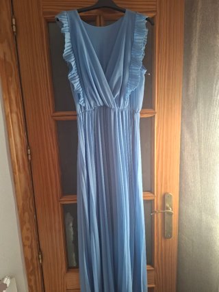 Vestido largo azul