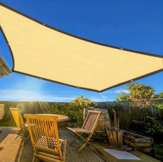 2 Toldos Vela Rectangular 3x4m