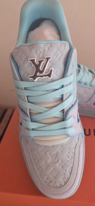 Louis Vuitton Zapatillas Deportivas Azul Rosa