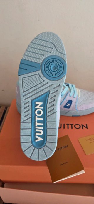 Louis Vuitton Zapatillas Deportivas Azul Rosa