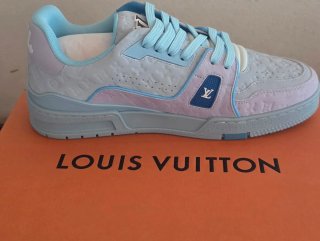Louis Vuitton Zapatillas Deportivas Azul Rosa