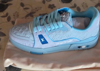 Louis Vuitton Zapatillas Deportivas Azul Rosa