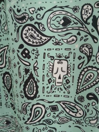Vestido playero retro estampado