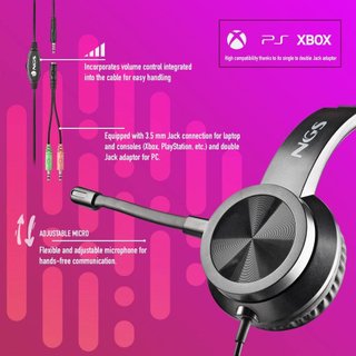 NGS auriculares micrófono ajustable cómodo