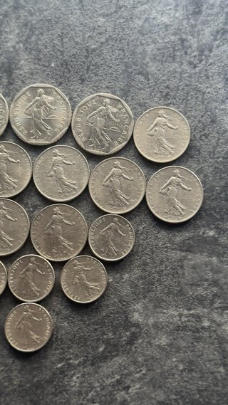 Lote de monedas francesas antiguas 60-80