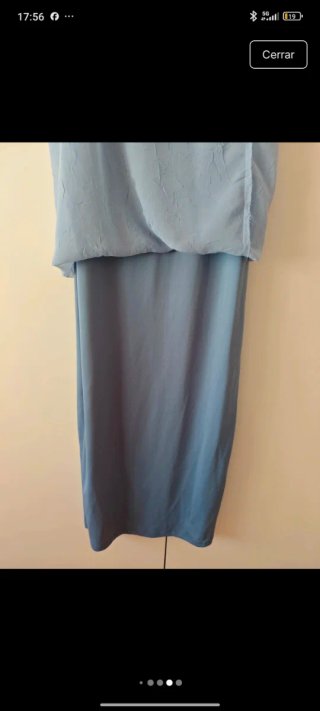 Vestido largo azul