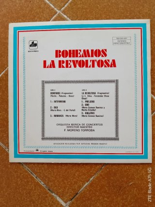 Vinilo Bohemios La Revoltosa 1972