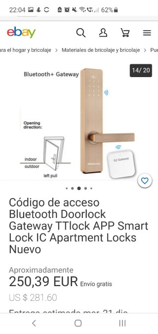 Cerradura Inteligente TTlock Bluetooth