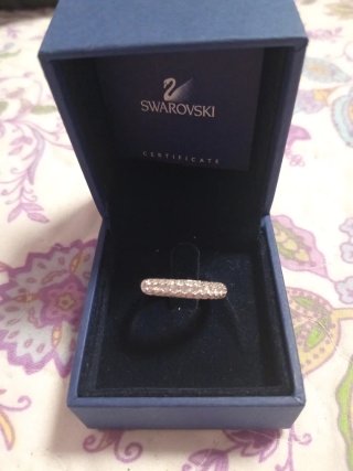 Anillo Swarovski Plata y Blanco, modelo Sparkle