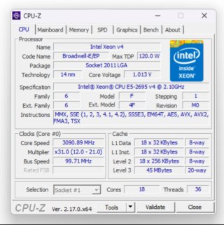 Kit Workstation X99 • Xeon E5‑2699 v4 • 64GB RAM •