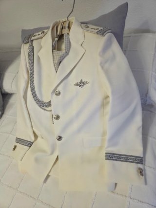 Traje de Comunión Blanco Plateado El corte ingles.