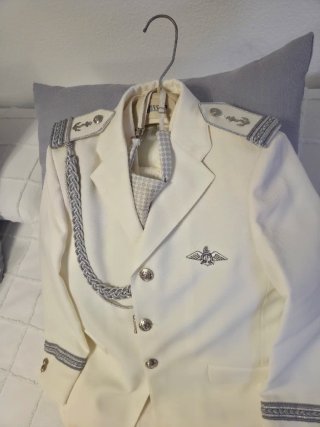 Traje de Comunión Blanco Plateado El corte ingles.