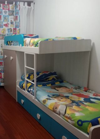 Cama tren infantil moderna