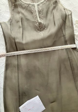 Massimo Dutti vestido vintage Seda T44