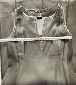 Massimo Dutti vestido vintage Seda T44