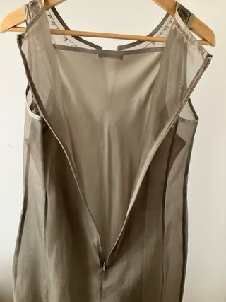 Massimo Dutti vestido vintage Seda T44