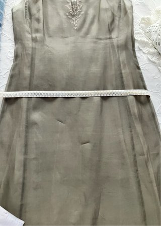 Massimo Dutti vestido vintage Seda T44