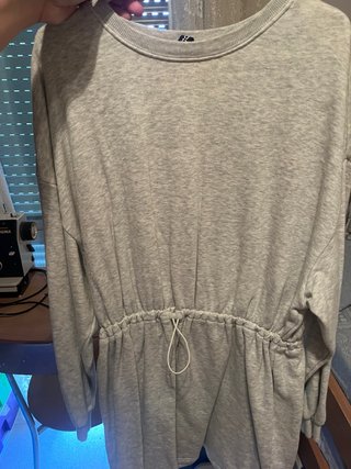 Vestido Sudadera Gris Talla L
