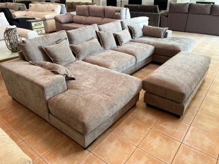 Sofa Mega Rinconera Gris Doble chaiselongue!