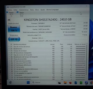 SSD 240GB 2,5" HyperX SAVAGE NUEVO