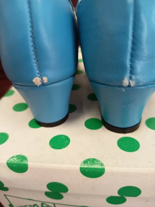 Zapatos Flamenca Turquesa Talla 25