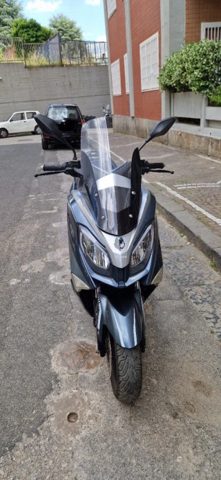 Motorino Elettrico HURBA Maxi Scooter Blu/Argento